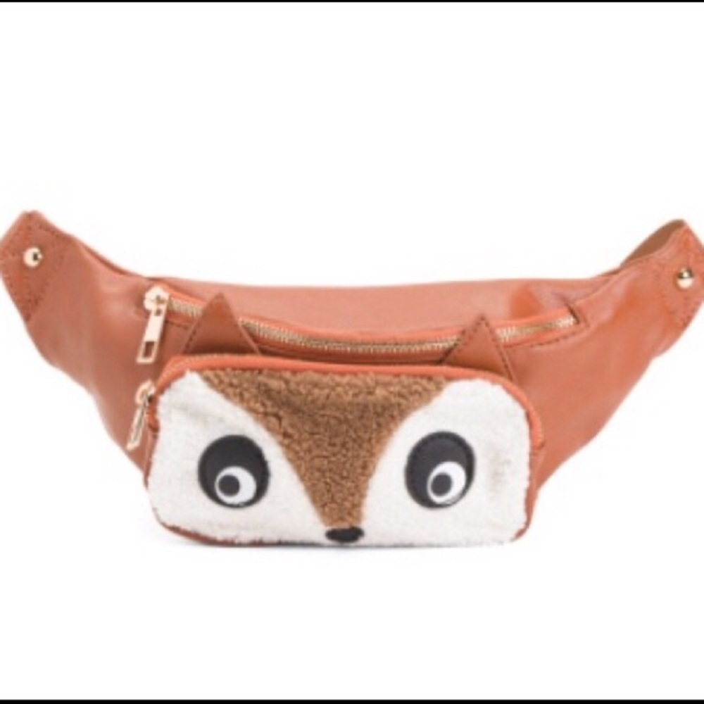 Fox Fanny Hip shoulder fling pack adjustable strap cognac brown